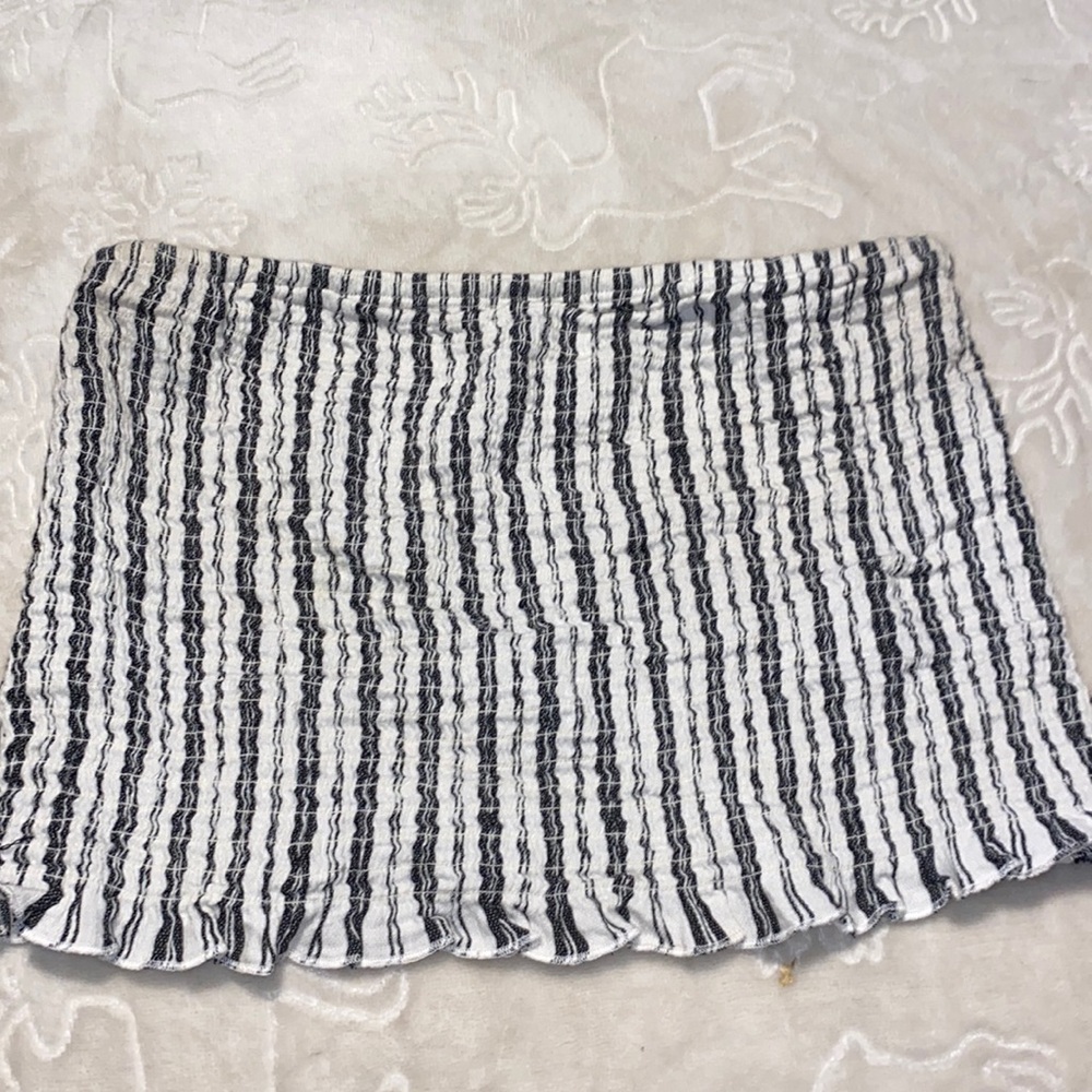 Garage striped tube top